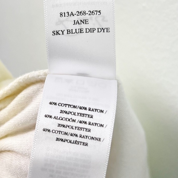 NWT Rails Jane Dip Dye Terry Lounge Shorts in Sky Blue - Picture 7 of 7